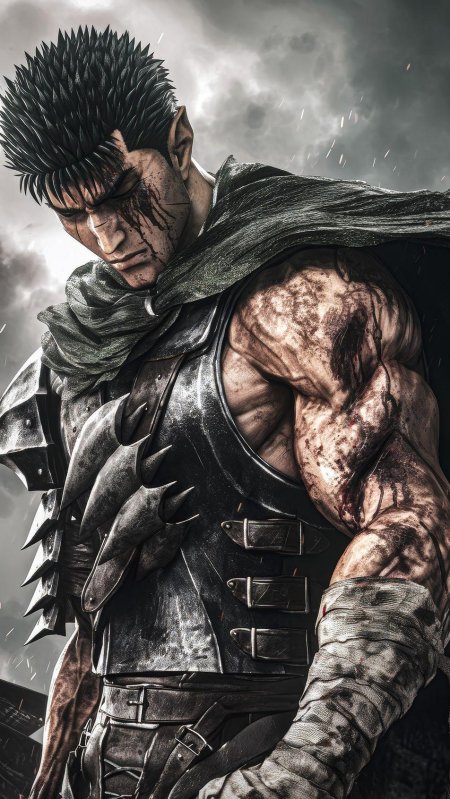 Берсерк гатс арт