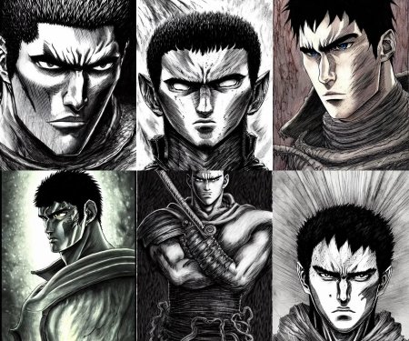 Гатс берсерк черный мечник