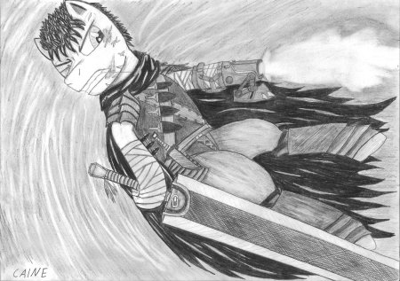 Гатс берсерк для срисовки