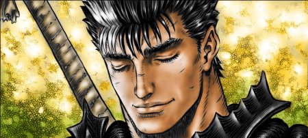 Гатс улыбается берсерк