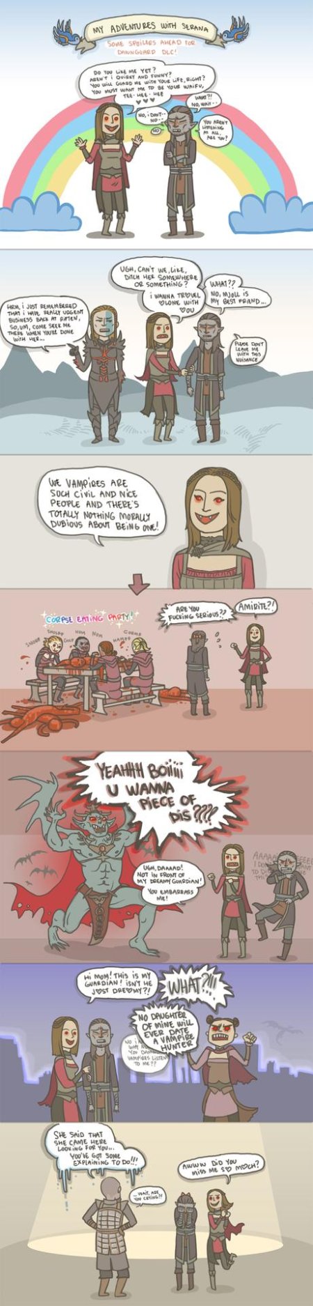 Комиксы the elder scrolls серана и довакин