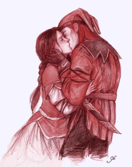 Серана и довакин любовь