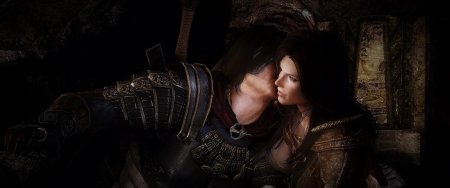 Серана скайрим поцелуй