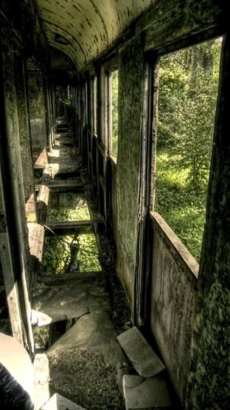 Цакаара/цкуара (заброшенная ж/д станция с поездом)