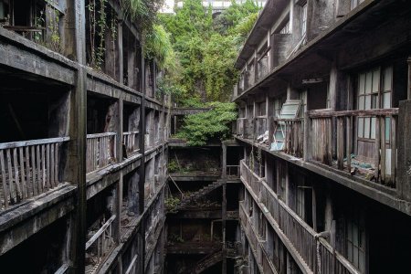 Остров хасима япония