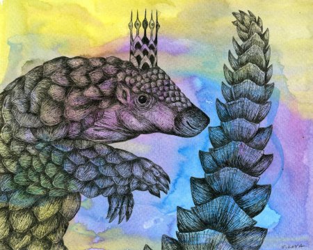 Панголин арт