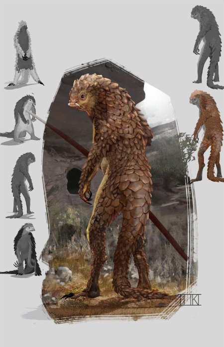 Панголин арт