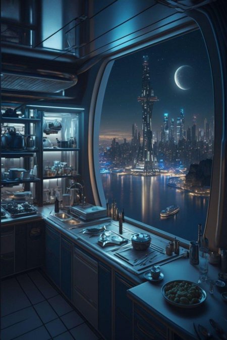 Футуристический интерьер