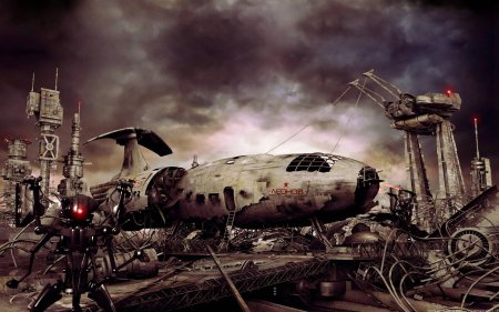 Разрушенный космический корабль