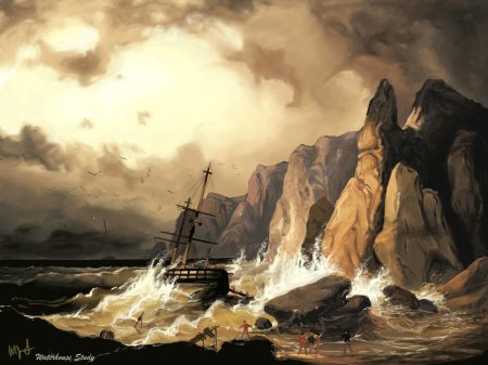Картина айвазовского кораблекрушение