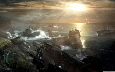 Разрушенный корабль