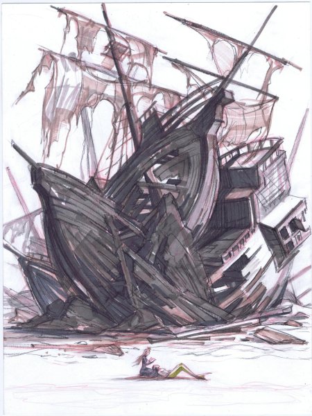 Корабль \ летучий голландец\