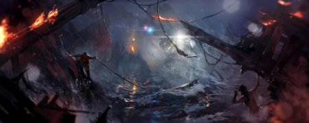 Пираты карибского моря корабль шторм