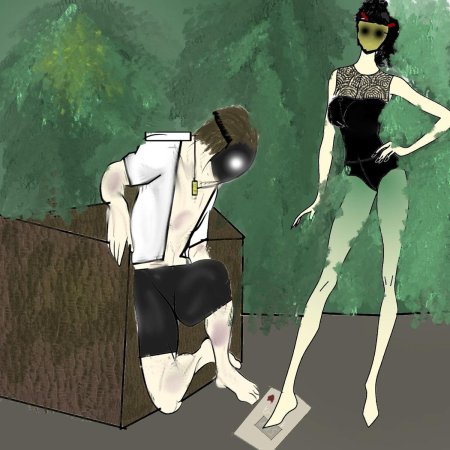 Мужчина и женщина арт