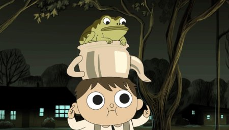 По ту сторону изгороди лягушка