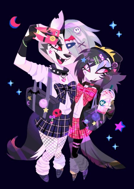 Октавия и луна адский босс