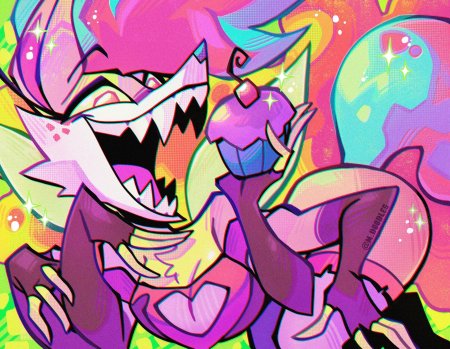 Queen bee helluva boss art