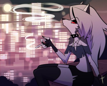 Helluva boss loona hug