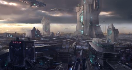 Мегабашня киберпанк