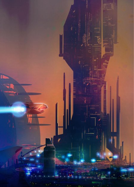 Футуристический город будущего