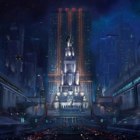 Cyberpunk art храм