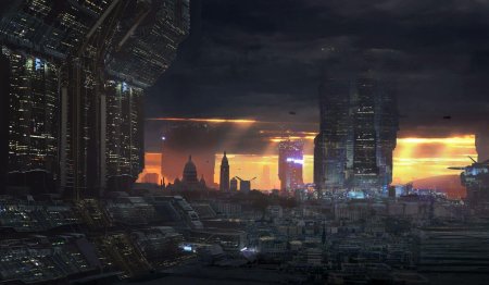 Научно-фантастический город (sci-fi city) universal singgapor
