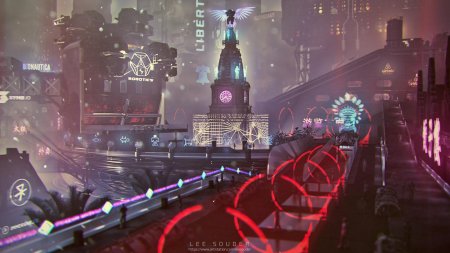 Город киберпанк