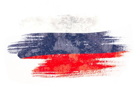 Российский флаг мазки