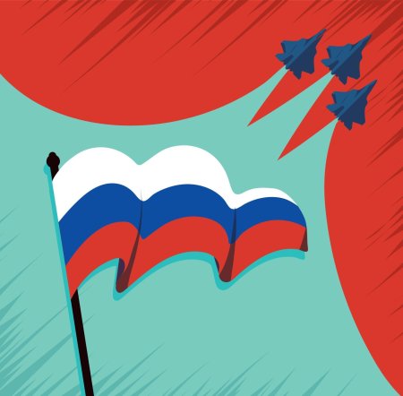 Флаг россии векторный