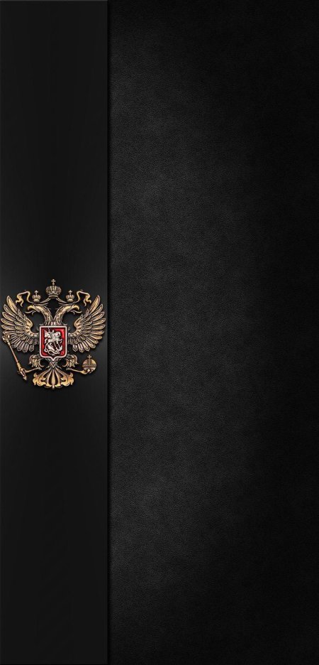 Герб россии на черном фоне