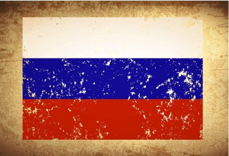 Флаг россии винтажный