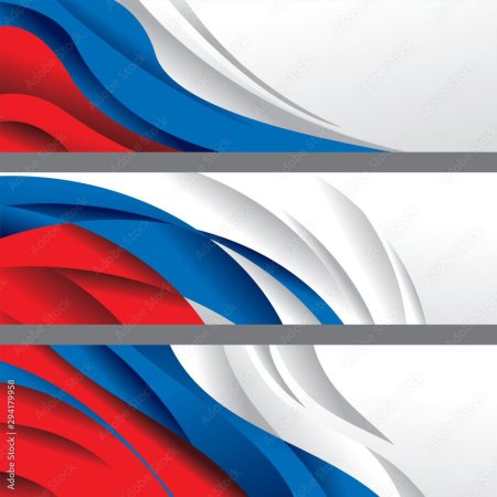 Абстрактный российский флаг