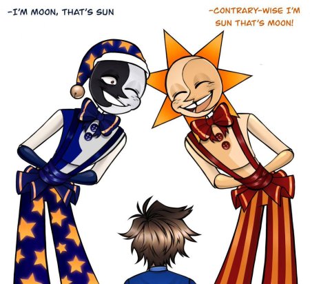 Фнаф луна и солнце