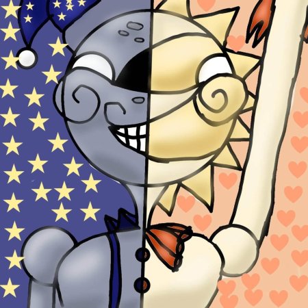 Картина аниматроника солнце и луна