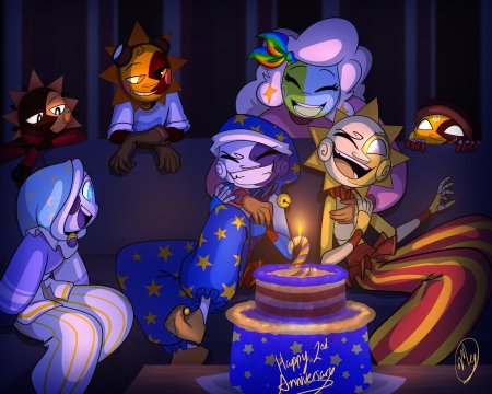 Луна фнаф арт