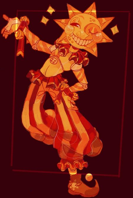 Солнце и луна из фнаф