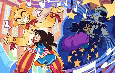 Fnaf sun and moon shandzii