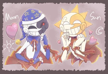 Солнце и луна из фнаф