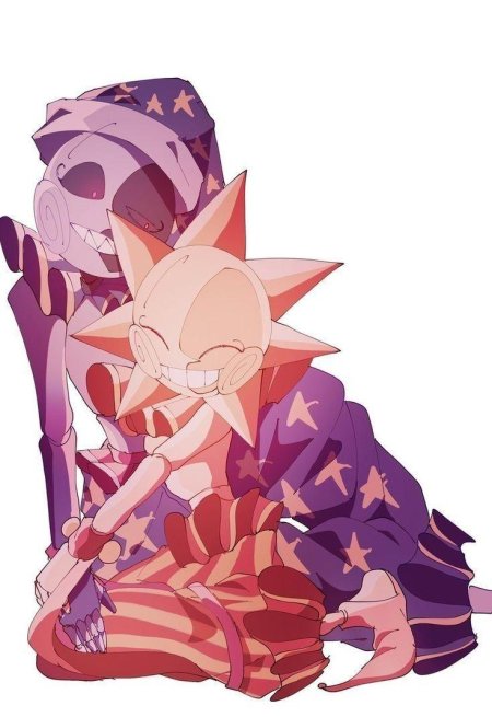 Луна из фнаф рисунок