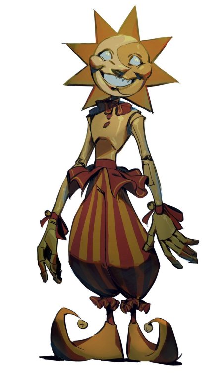 Солнце из фнаф в полный рост