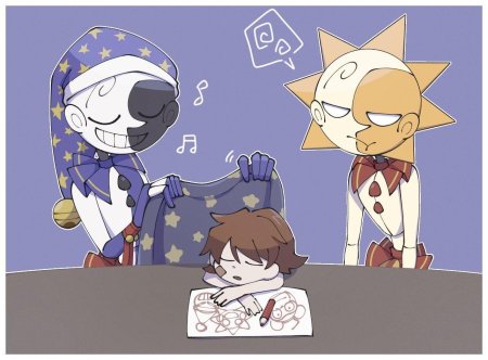 Солнце и луна фнаф шип