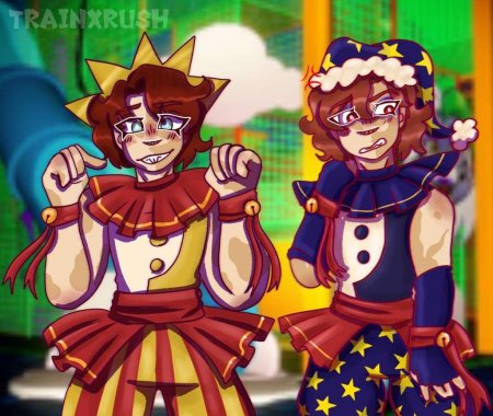 Солнце и луна фнаф шип