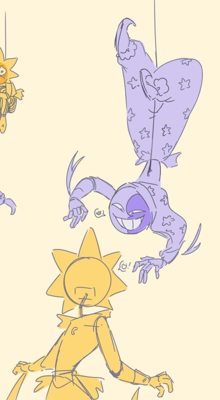 Фнаф солнце и луна арт