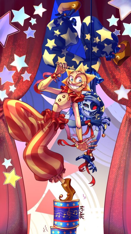 Луна и солнце фнаф