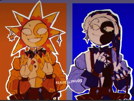 Солнце из фнаф арт