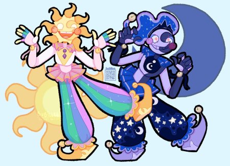 Fnaf sun and moon слияния