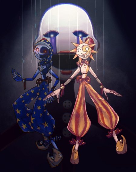 Луна и солнце фнаф