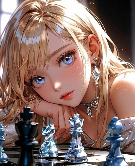 Красивая аниме девушка