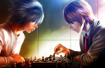 Тетрадь смерти лайт и л