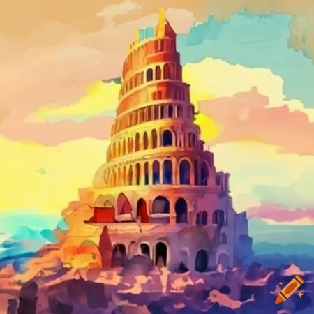 Вавилонская башня месопотамия